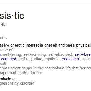 nar·cis·sis·tic