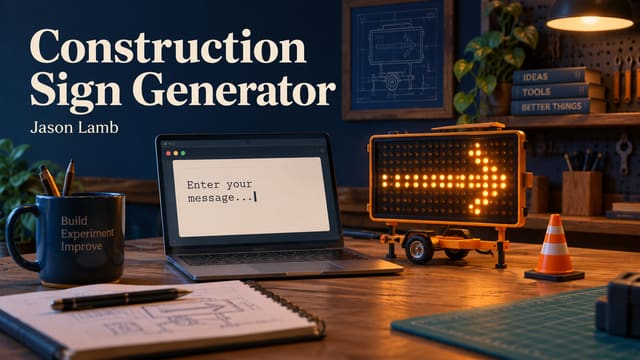 I Built a Construction Sign for Messages That Need More Orange cover image