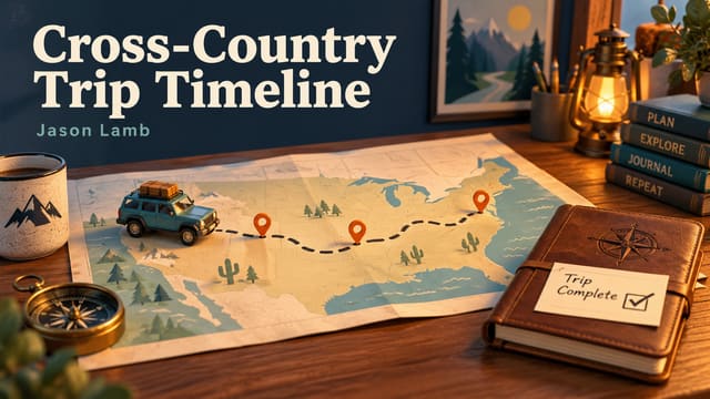 Turning a Cross-Country Trip into a Readable Timeline cover image
