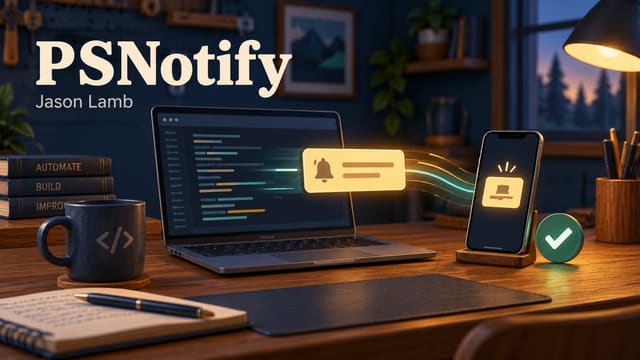 PSNotify: Giving Long-Running PowerShell Scripts Somewhere to Report Back cover image