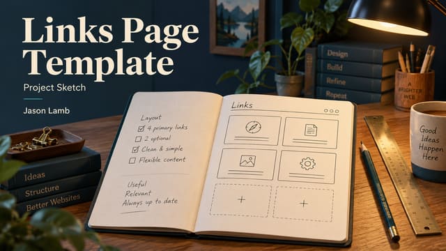 A Simple Links-Page Template with Room to Grow cover image